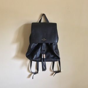Rare Kate Spade Wilder Leather Black Backpack